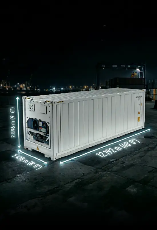 40 HR high-cube refrigerated reefer container