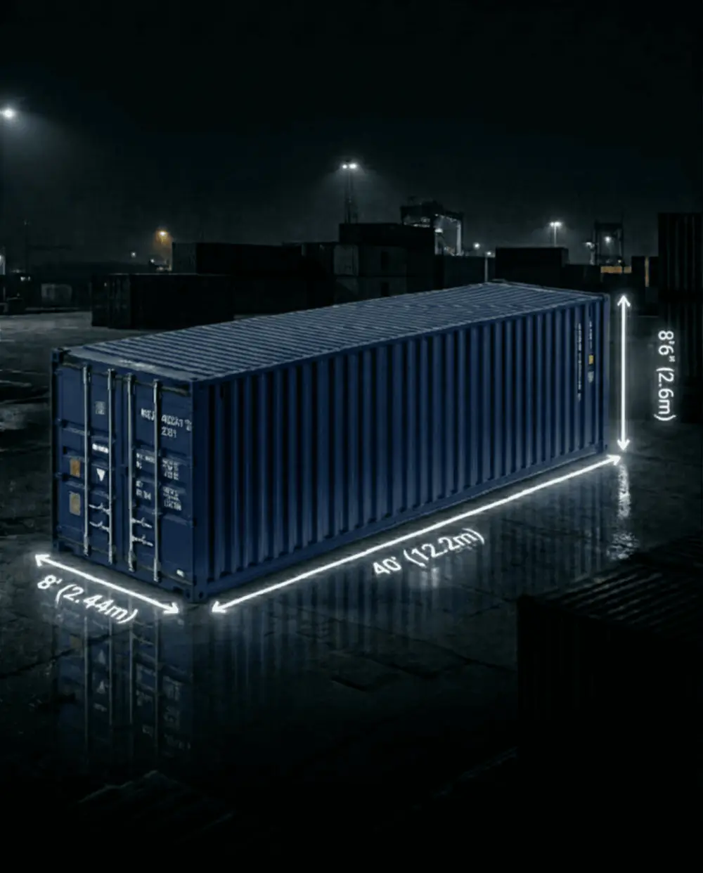 40 FT dry shipping container